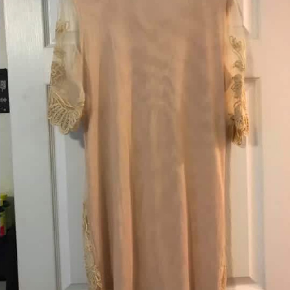 Lace front sheer back